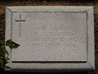 Struma Military Cemetery - Hillman, William John